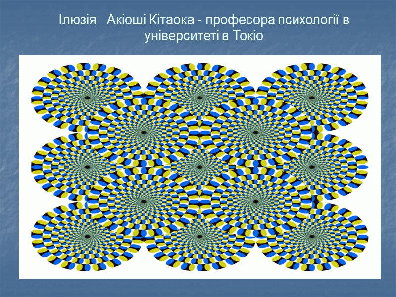 Ілюзія   Акіоші Кітаока - професора психології в університеті в Токіо